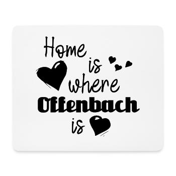 Zuhause in Offenbach - Home is where Offenbach is - Mousepad (Querformat) - Weiß - Vorne