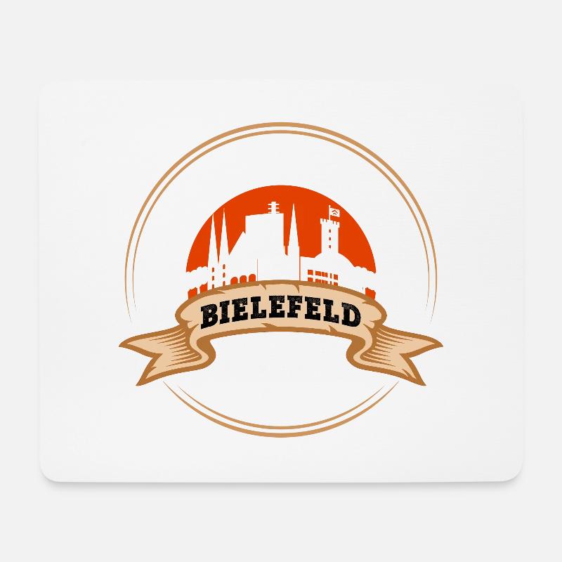 Bielefeld Deutschland Stadt Skyline Heimat Kompass - Mousepad (Querformat) - Weiß