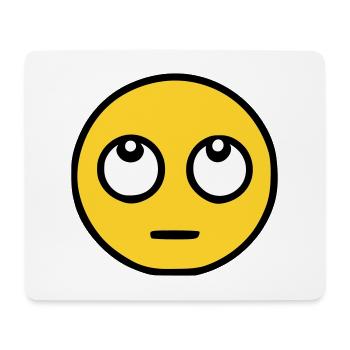 Emoji Eye Roll Sketch Color - Mouse Pad (horizontal) - white - Front