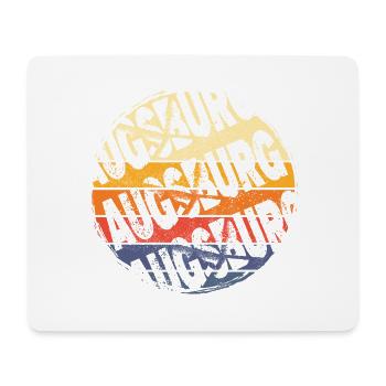 Augsburg Deutschland Stadt Vintage Retro Skyline - Mousepad (Querformat) - Weiß - Vorne