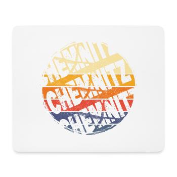 Chemnitz Deutschland Stadt Vintage Retro Skyline - Mousepad (Querformat) - Weiß - Vorne