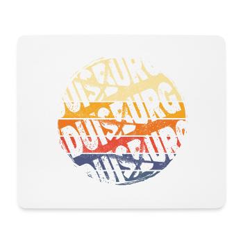 Duisburg Deutschland Stadt Vintage Retro Skyline - Mousepad (Querformat) - Weiß - Vorne