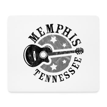 Memphis, Tennessee, Gitarre - Mousepad (Querformat) - Weiß - Vorne