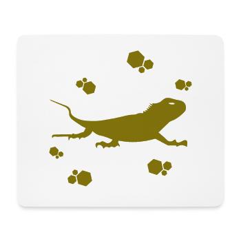 Salamandre - Animal amphibien - Tapis de souris (format paysage) - blanc - Devant