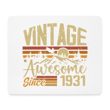 Vintage 1931 Retro 1931 Birthday Gift - Mouse Pad (horizontal) - white - Front