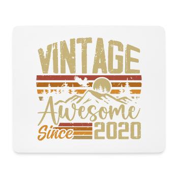Jahrgang 2020 Retro Geburtstagsgeschenk 2020 - Mousepad (Querformat) - Weiß - Vorne