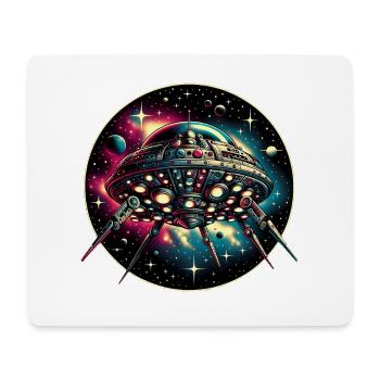 Fantastic spider spaceship in space - Mouse Pad (horizontal) - white - Front