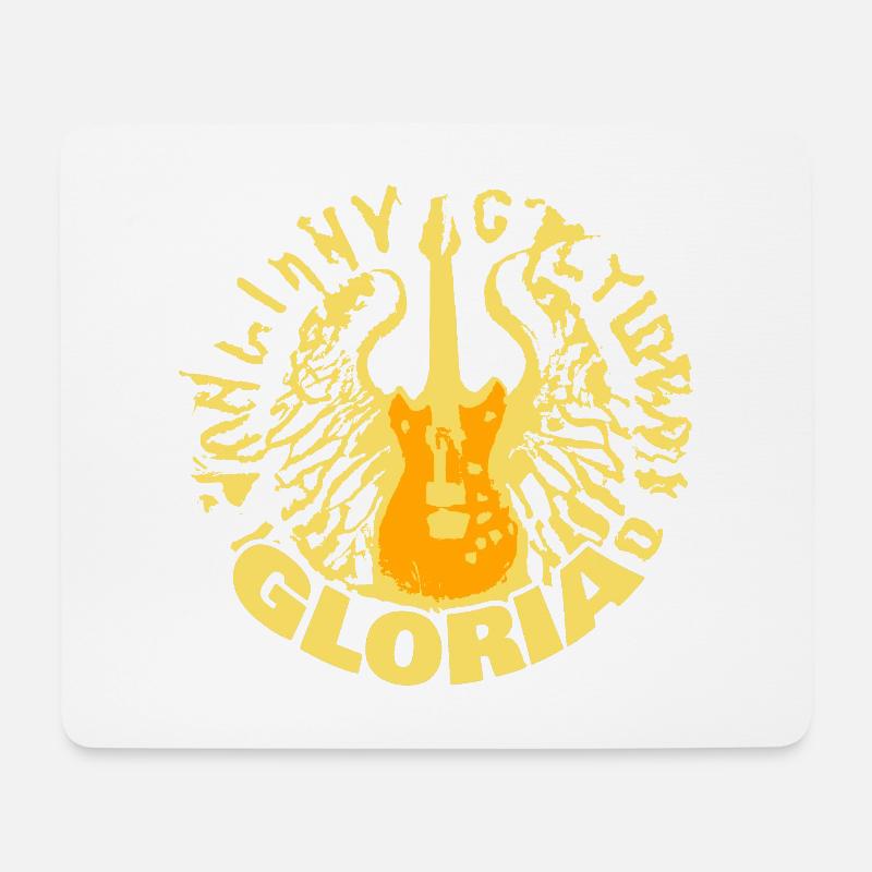 Gitarre Gloria - Mousepad (Querformat) - Weiß