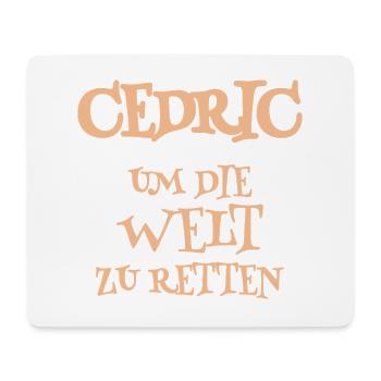 Aide Cédric - Tapis de souris (format paysage) - blanc - Devant