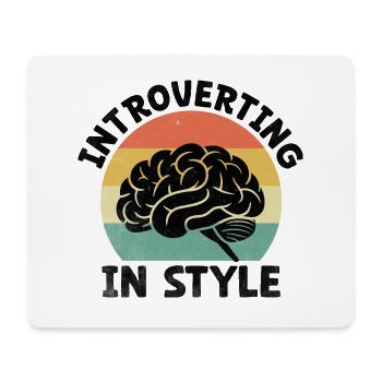Introvertir à la mode Dictons pour les introvertis - Tapis de souris (format paysage) - blanc - Devant
