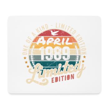 April 1989 Vintage Birthday April 1989 - Mouse Pad (horizontal) - white - Front