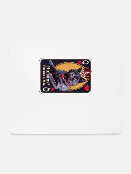 Königin der Katzen - Mousepad (Querformat) - Weiß