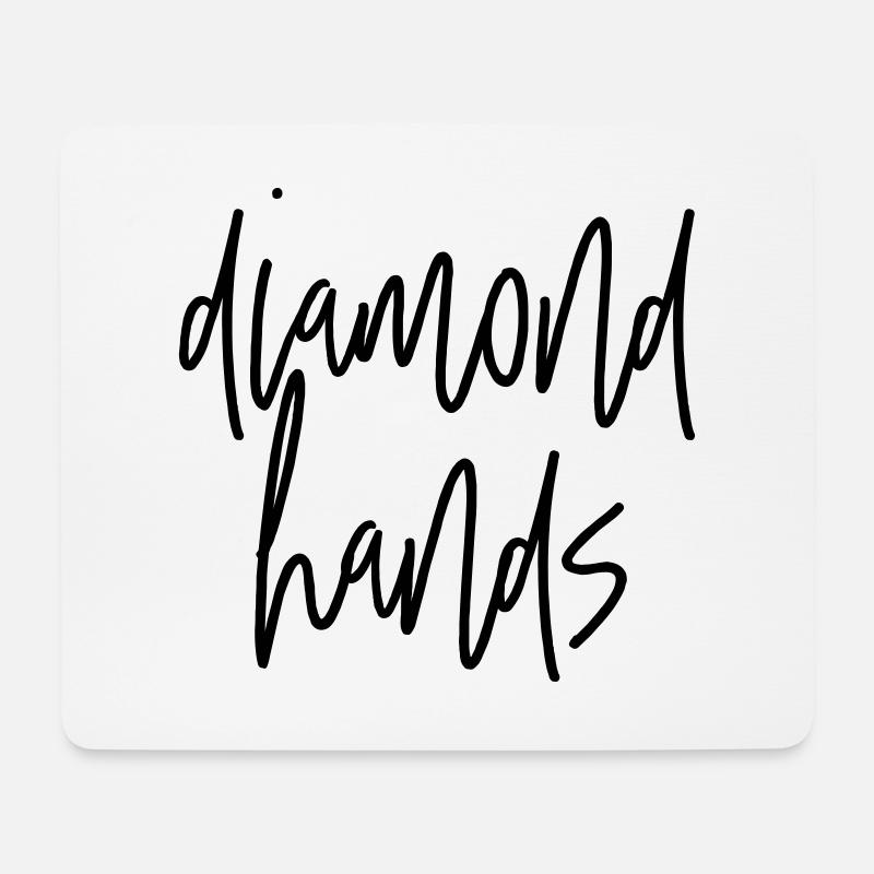 diamondhands 2 - Mouse Pad (horizontal) - white
