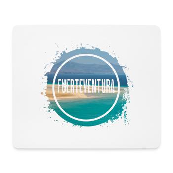 Fuerteventura Sommer Sonne Strand Meer Palmen - Mousepad (Querformat) - Weiß - Vorne