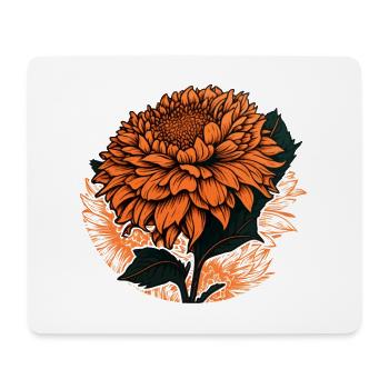 Orange Flower Gift - Mouse Pad (horizontal) - white - Front