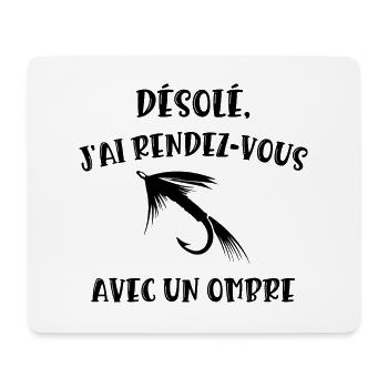 rendez-vous avec un ombre - Tapis de souris (format paysage) - blanc - Devant