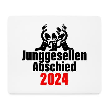 Junggesellenabschied 2024 - Mousepad (Querformat) - Weiß - Vorne