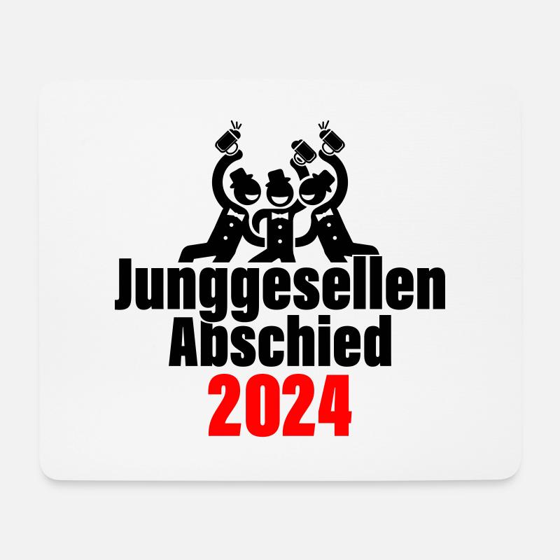 Junggesellenabschied 2024 - Mousepad (Querformat) - Weiß