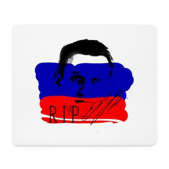 Nawalny,hero, Russland, rip, Flagge - Mousepad (Querformat) - Weiß - Vorne