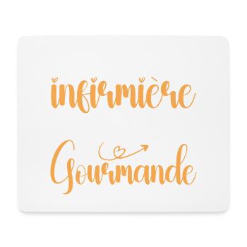 Nurse with gourmet option - Mouse Pad (horizontal) - white - Front