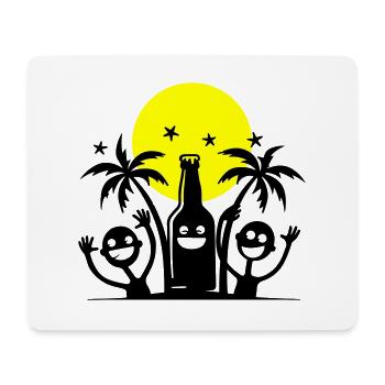 L’équipe de la Palm Party - Tapis de souris (format paysage) - blanc - Devant