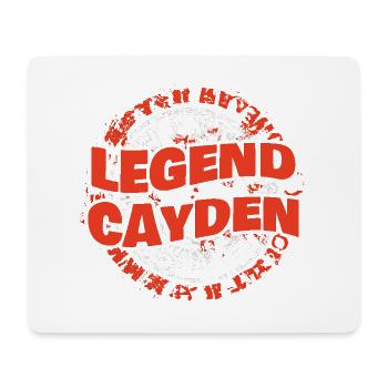 Mann Cayden - Mousepad (Querformat) - Weiß - Vorne