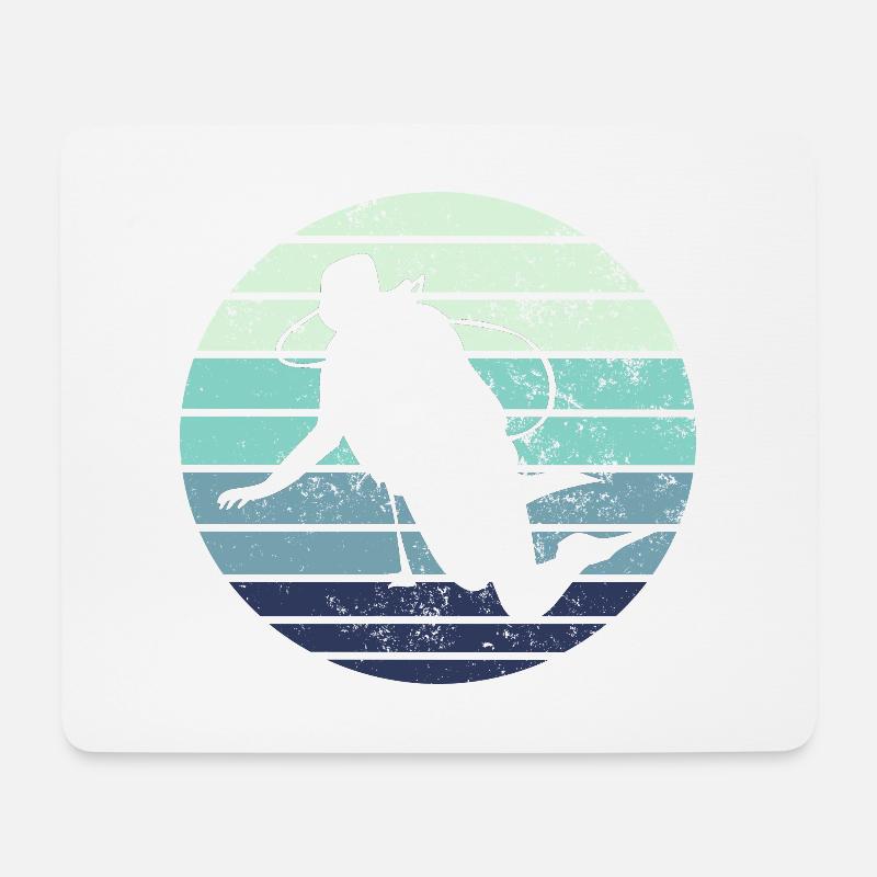 Taucher Tauchen - Mousepad (Querformat) - Weiß