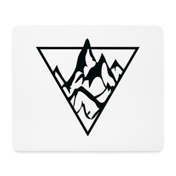 Montagnes randonnée montagne nature cadeau - Tapis de souris (format paysage) - blanc - Devant
