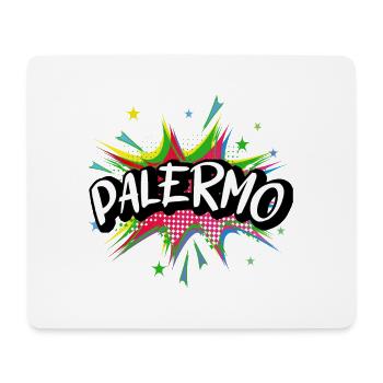 Palermo Italy City Pop Art Comic Art Skyline - Mouse Pad (horizontal) - white - Front