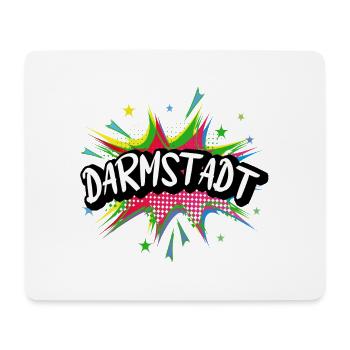 Darmstadt Germany City Pop Art Comic Art - Mouse Pad (horizontal) - white - Front