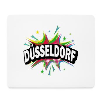 Dusseldorf Germany City Pop Art Comic Art - Mouse Pad (horizontal) - white - Front