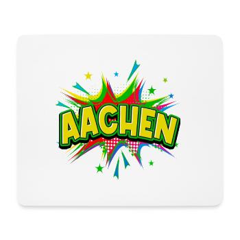 Aachen Germany City Pop Art Comic Art - Mouse Pad (horizontal) - white - Front
