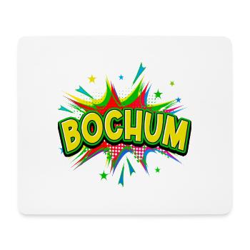 Bochum Allemagne Ville Pop Art Bande dessinée - Tapis de souris (format paysage) - blanc - Devant
