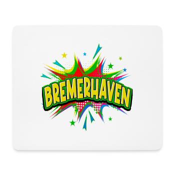 Bremerhaven Germany City Pop Art Comic Art - Mouse Pad (horizontal) - white - Front