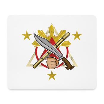 Philippines Kali Eskrima Arnis Fighter I Gift - Mouse Pad (horizontal) - white - Front