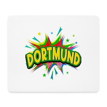 Dortmund Germany City Pop Art Comic Art - Mouse Pad (horizontal) - white - Front