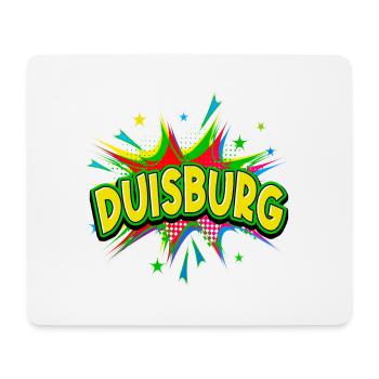 Duisburg Germany City Pop Art Comic Art - Mouse Pad (horizontal) - white - Front