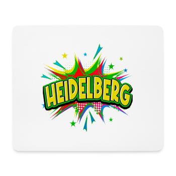 Heidelberg Deutschland Stadt Pop Art Comic Kunst - Mousepad (Querformat) - Weiß - Vorne