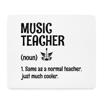 Professeur de musique identique à un professeur normal, juste beaucoup C - Tapis de souris (format paysage) - blanc - Devant