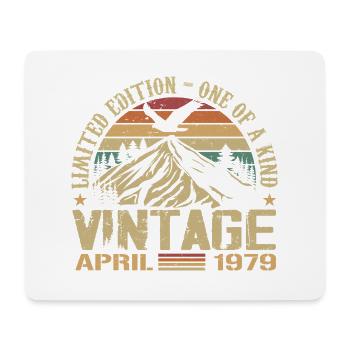 April 1979 Jubiläum April 1979 Geschenk 1979 - Mousepad (Querformat) - Weiß - Vorne
