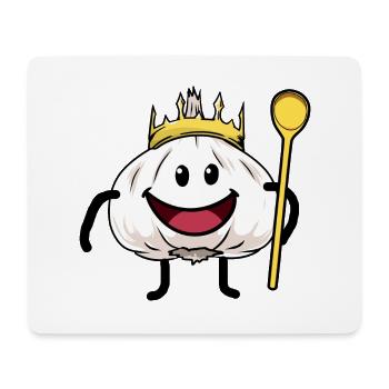 King garlic cooking kitchen healthy delicious - Mouse Pad (horizontal) - white - Front
