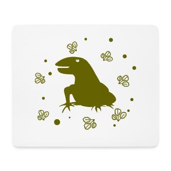 Salamandre - Animal amphibien - Tapis de souris (format paysage) - blanc - Devant