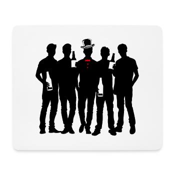 Groom Team Bachelor Bachelor - Mouse Pad (horizontal) - white - Front