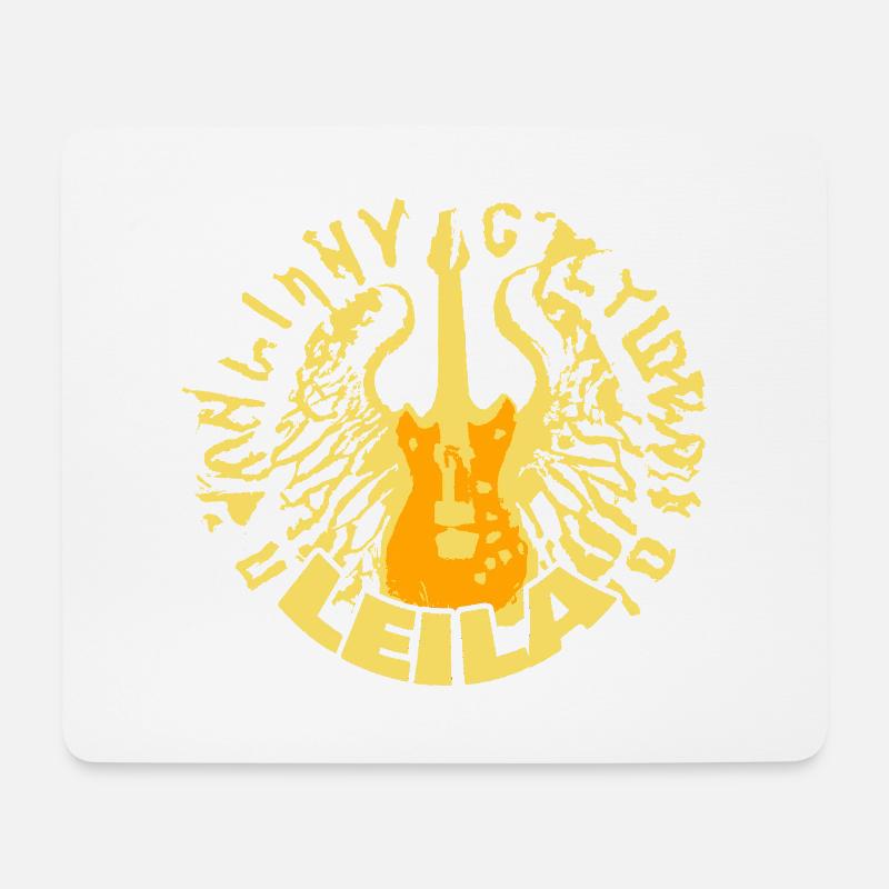 Gitarre Leila - Mousepad (Querformat) - Weiß