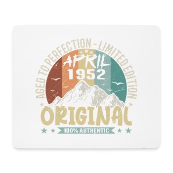 April 1952 Jubiläum April 1952 Geschenk 1952 - Mousepad (Querformat) - Weiß - Vorne