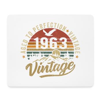 Jahrgang 1963 geboren Legende Geburtstag Geschenk - Mousepad (Querformat) - Weiß - Vorne