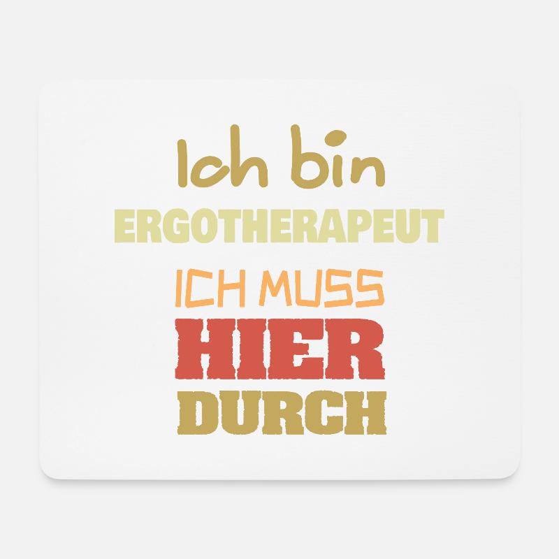 Ergotherapeut - Mousepad (Querformat) - Weiß