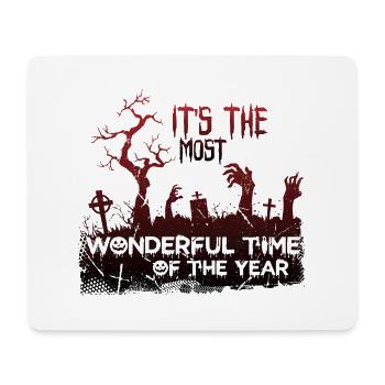 The most wonderful timeof the year - Mousepad (Querformat) - Weiß - Vorne