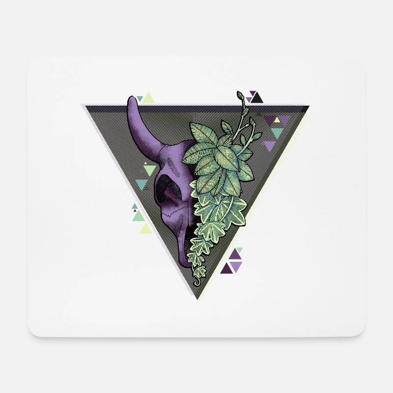 Schädel - Schädel - Mousepad (Querformat) - Weiß