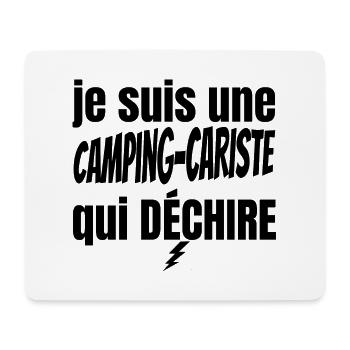camping-cariste qui déchire - Tapis de souris (format paysage) - blanc - Devant